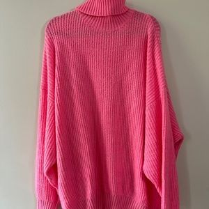 Missguided Oversized Hot Pink Sweater